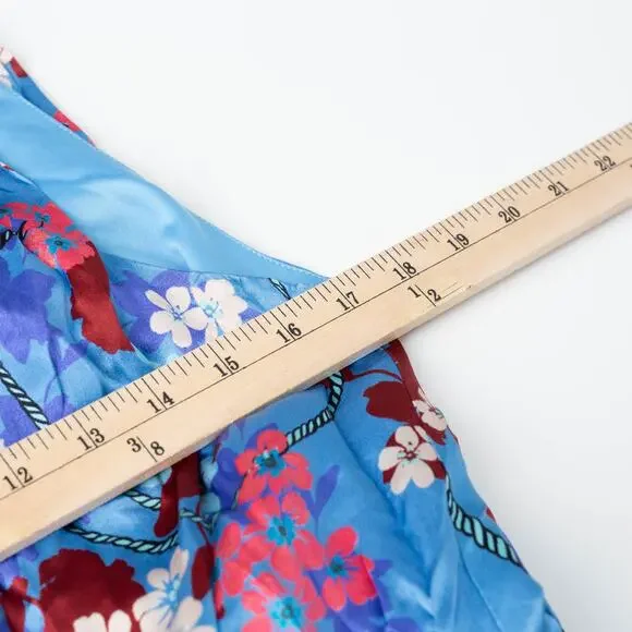 SALONI Fleur Midi Dress in Sky Flourish Plmt - Picture 7 of 10